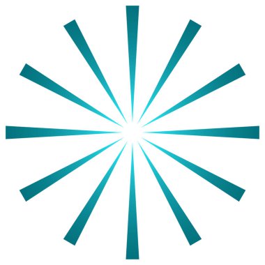 Yıldız patlaması, güneş patlaması ışınları, ışınlar. Radikal, yayılan doğrular vektörü - stok vektör illüstrasyonu, klip- sanat grafikleri