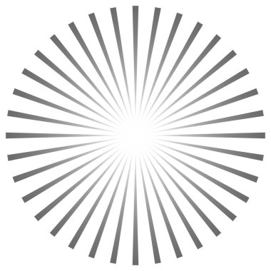 Yıldız patlaması, güneş patlaması ışınları, ışınlar. Radikal, yayılan doğrular vektörü - stok vektör illüstrasyonu, klip- sanat grafikleri