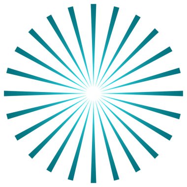 Yıldız patlaması, güneş patlaması ışınları, ışınlar. Radikal, yayılan doğrular vektörü - stok vektör illüstrasyonu, klip- sanat grafikleri