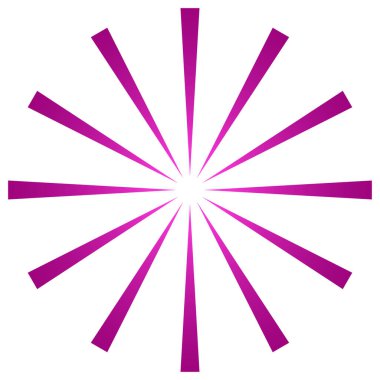 Yıldız patlaması, güneş patlaması ışınları, ışınlar. Radikal, yayılan doğrular vektörü - stok vektör illüstrasyonu, klip- sanat grafikleri