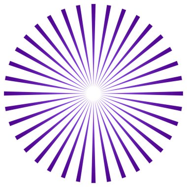 Yıldız patlaması, güneş patlaması ışınları, ışınlar. Radikal, yayılan doğrular vektörü - stok vektör illüstrasyonu, klip- sanat grafikleri