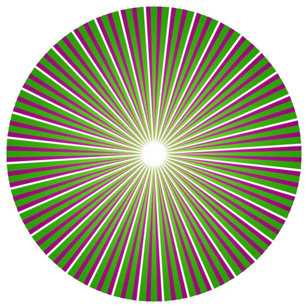 带有重叠轮廓线的抽象圆几何设计元件 辐射线的设计 枪托矢量图解 剪贴画 — 图库矢量图片