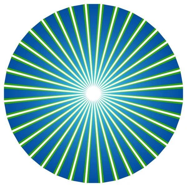 Abstrakcyjne Koło Nakładającymi Się Szprychami Geometryczny Element Konstrukcyjny Okrągłe Promieniste — Wektor stockowy