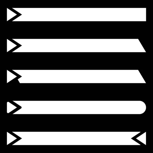 简单的几何按钮 设计元素矢量 空白矩形标签 库存矢量插图 剪贴画 — 图库矢量图片