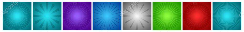 Starburst, sunburst rays, beams. Radial, radiating lines vector - stock vector illustration, clip-art graphics
