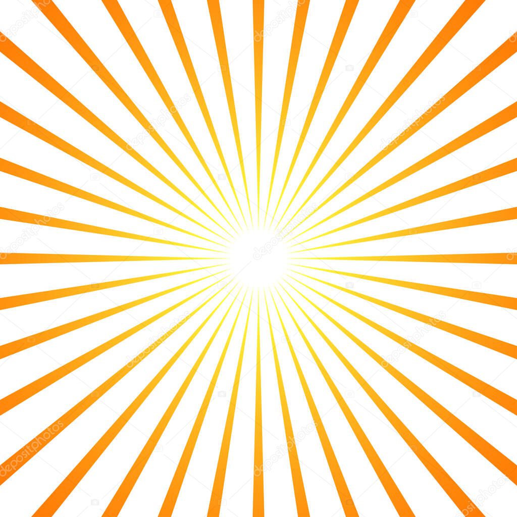 Starburst, sunburst rays, beams. Radial, radiating lines vector - stock vector illustration, clip-art graphics