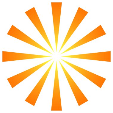 Yıldız patlaması, güneş patlaması ışınları, ışınlar. Radikal, yayılan doğrular vektörü - stok vektör illüstrasyonu, klip- sanat grafikleri