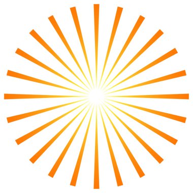 Yıldız patlaması, güneş patlaması ışınları, ışınlar. Radikal, yayılan doğrular vektörü - stok vektör illüstrasyonu, klip- sanat grafikleri