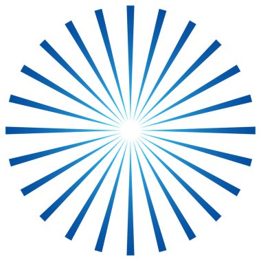 Yıldız patlaması, güneş patlaması ışınları, ışınlar. Radikal, yayılan doğrular vektörü - stok vektör illüstrasyonu, klip- sanat grafikleri