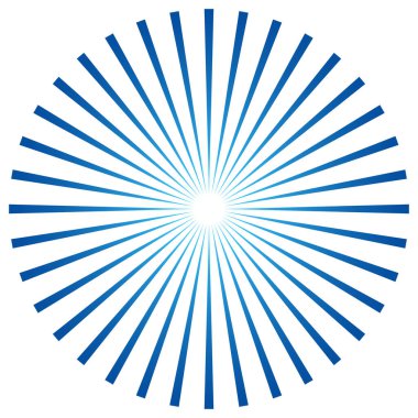 Yıldız patlaması, güneş patlaması ışınları, ışınlar. Radikal, yayılan doğrular vektörü - stok vektör illüstrasyonu, klip- sanat grafikleri