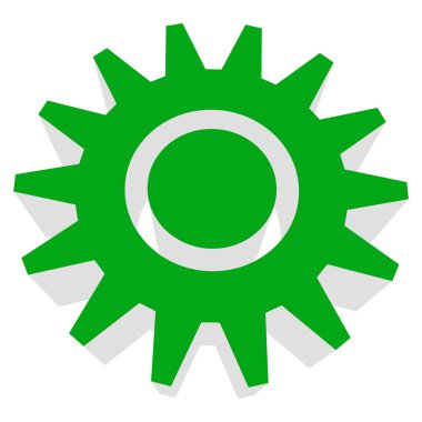 Vites, dişli, dişli vektör ikonu. Onarım, bakım, kurulum ve donanım konsept simgesi - stok vektör illüstrasyonu, klip- sanat grafikleri