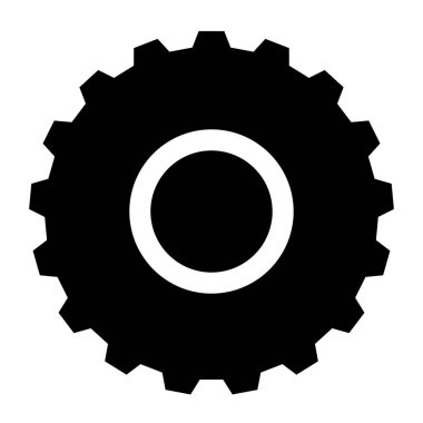 Vites, dişli, dişli vektör ikonu. Onarım, bakım, kurulum ve donanım konsept simgesi - stok vektör illüstrasyonu, klip- sanat grafikleri