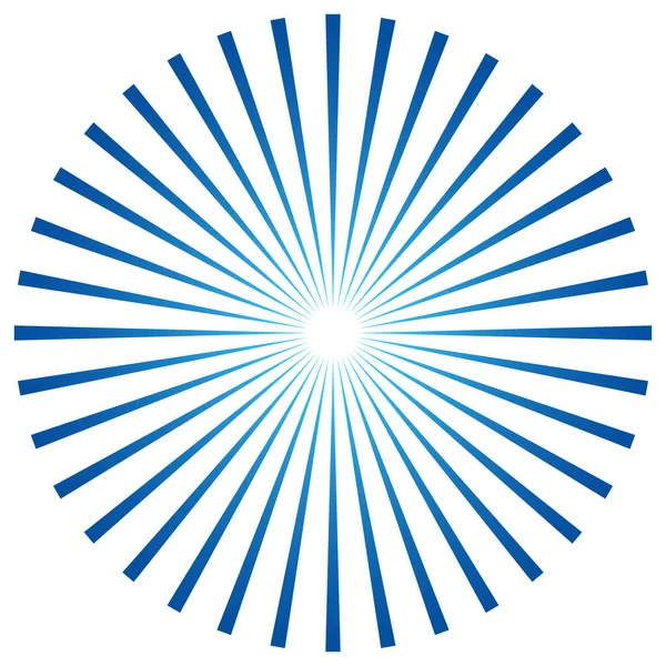 Yıldız patlaması, güneş patlaması ışınları, ışınlar. Radikal, yayılan doğrular vektörü - stok vektör illüstrasyonu, klip- sanat grafikleri