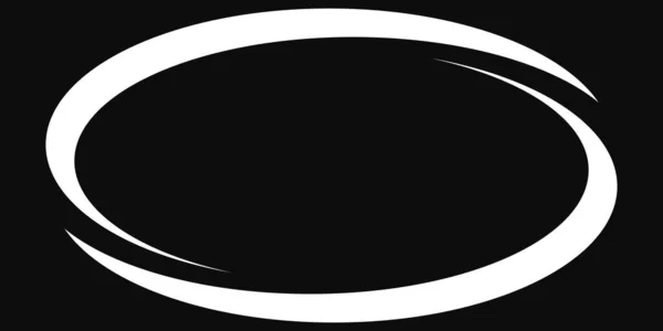 Forma Pancarta Circular Ovalada Elipse Vacía Blanco Oval Marco Elipse — Archivo Imágenes Vectoriales