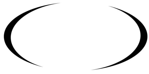 Forme Ovale Ellipse Vide Bannière Circulaire Vierge Cadre Ovale Ellipse — Image vectorielle