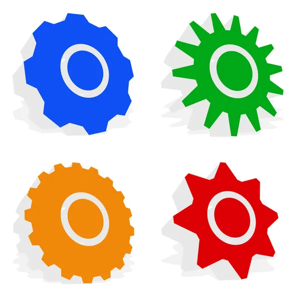 Gear Gearwheel Cogwheel Vector Icon Repair Maintanence Setup Hardware Concept — Stock Vector