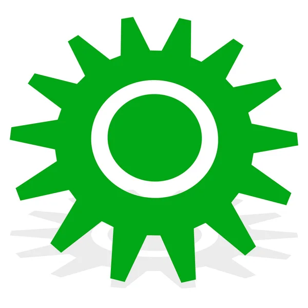 Gear Gearwheel Cogwheel Vector Icon Repair Maintanence Setup Hardware Concept — Stock Vector