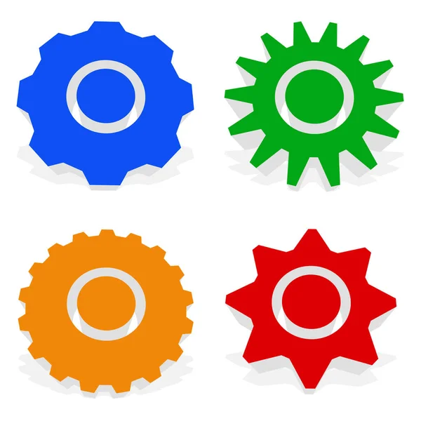 Gear Gearwheel Cogwheel Vector Icon Repair Maintanence Setup Hardware Concept — Stock Vector