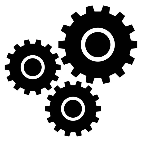 Gear Gearwheel Cogwheel Vector Icon Repair Maintanence Setup Hardware Concept — Stock Vector