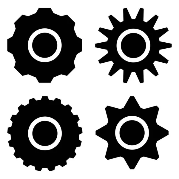 Gear Gearwheel Cogwheel Vector Icon Repair Maintanence Setup Hardware Concept — Stock Vector