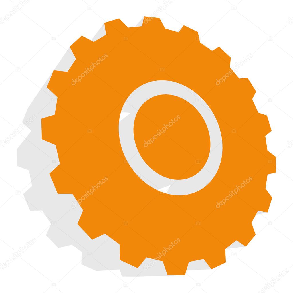 Gear, gearwheel, cogwheel vector icon. Repair, maintanence, setup and hardware concept icon - stock vector illustration, clip-art graphics