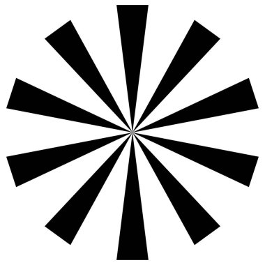 Yıldız patlaması, güneş patlaması radyal, yayılan çizgiler. Patlama ışınları, ışınları - stok vektör illüstrasyonu, klip- sanat grafikleri