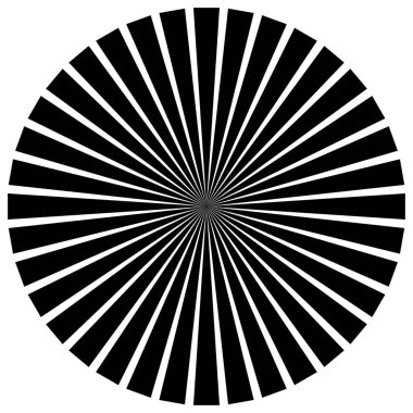 Yıldız patlaması, güneş patlaması radyal, yayılan çizgiler. Patlama ışınları, ışınları - stok vektör illüstrasyonu, klip- sanat grafikleri