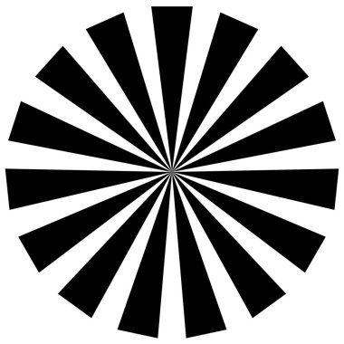 Yıldız patlaması, güneş patlaması radyal, yayılan çizgiler. Patlama ışınları, ışınları - stok vektör illüstrasyonu, klip- sanat grafikleri