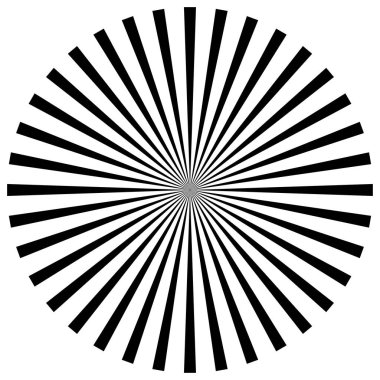 Yıldız patlaması, güneş patlaması radyal, yayılan çizgiler. Patlama ışınları, ışınları - stok vektör illüstrasyonu, klip- sanat grafikleri