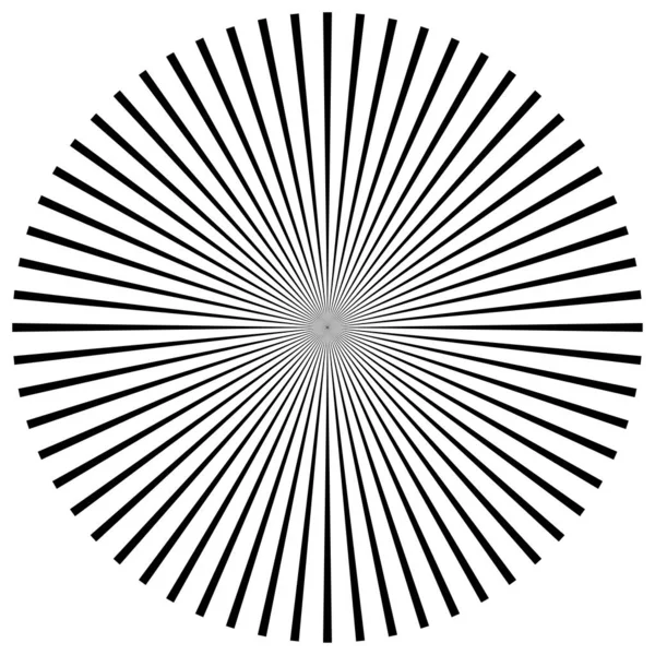 Starburst Sun Burst Radial Strahlende Linien Berststrahlen Strahlen Aktienvektorillustration Clip — Stockvektor