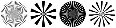 Yıldız patlaması, güneş patlaması radyal, yayılan çizgiler. Patlama ışınları, ışınları - stok vektör illüstrasyonu, klip- sanat grafikleri
