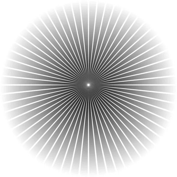 Éclatement Étoile Éclatement Soleil Radial Lignes Rayonnantes Rayons Éclatés Rayons — Image vectorielle
