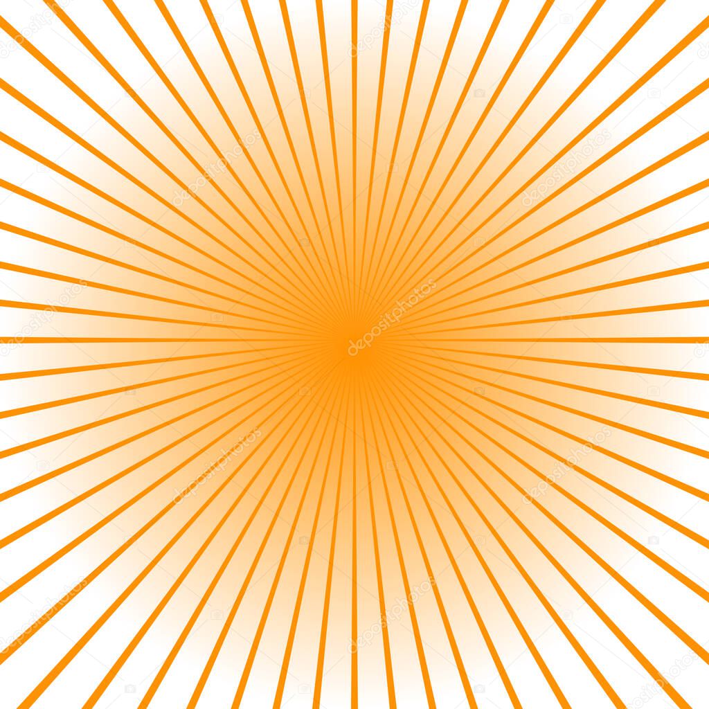 Starburst, sun burst radial, radiating lines. Burst beams, rays - stock vector illustration, clip-art graphics