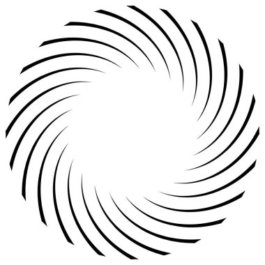 Sarmal, girdap, dönme elementi. Koklear, girdap, dikey tasarım şekli - stok vektör illüstrasyonu, klip- sanat grafikleri