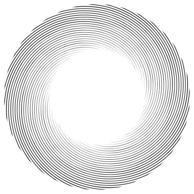 Sarmal, girdap, dönme elementi. Koklear, girdap, dikey tasarım şekli - stok vektör illüstrasyonu, klip- sanat grafikleri