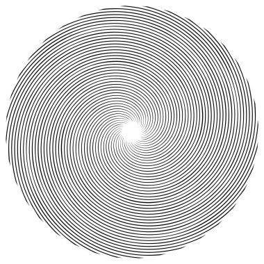 Sarmal, girdap, dönme elementi. Koklear, girdap, dikey tasarım şekli - stok vektör illüstrasyonu, klip- sanat grafikleri
