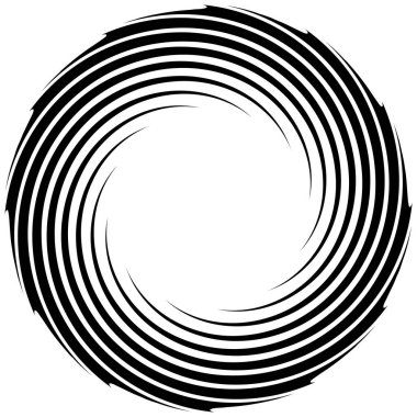 Sarmal, girdap, dönme elementi. Koklear, girdap, dikey tasarım şekli - stok vektör illüstrasyonu, klip- sanat grafikleri