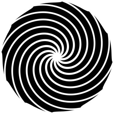 Sarmal, girdap, dönme elementi. Koklear, girdap, dikey tasarım şekli - stok vektör illüstrasyonu, klip- sanat grafikleri