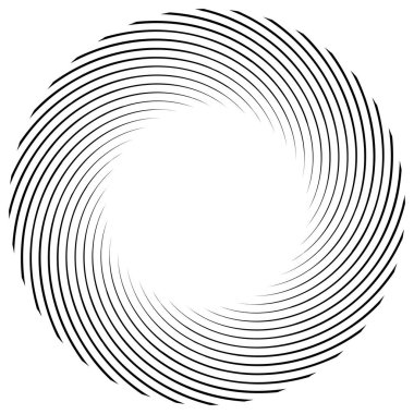 Sarmal, girdap, dönme elementi. Koklear, girdap, dikey tasarım şekli - stok vektör illüstrasyonu, klip- sanat grafikleri