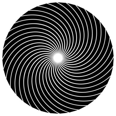 Sarmal, girdap, dönme elementi. Koklear, girdap, dikey tasarım şekli - stok vektör illüstrasyonu, klip- sanat grafikleri