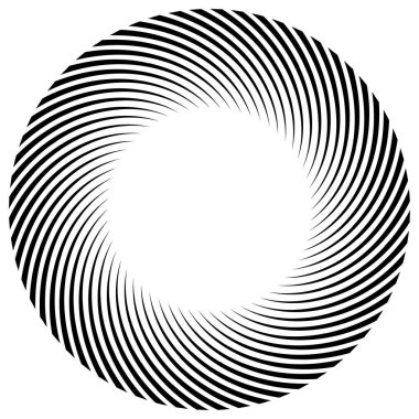 Sarmal, girdap, dönme elementi. Koklear, girdap, dikey tasarım şekli - stok vektör illüstrasyonu, klip- sanat grafikleri