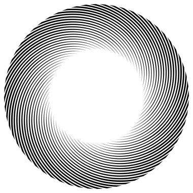 Sarmal, girdap, dönme elementi. Koklear, girdap, dikey tasarım şekli - stok vektör illüstrasyonu, klip- sanat grafikleri