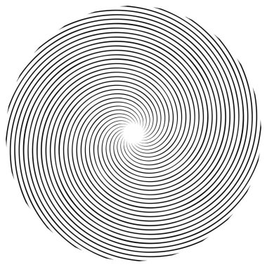 Sarmal, girdap, dönme elementi. Koklear, girdap, dikey tasarım şekli - stok vektör illüstrasyonu, klip- sanat grafikleri