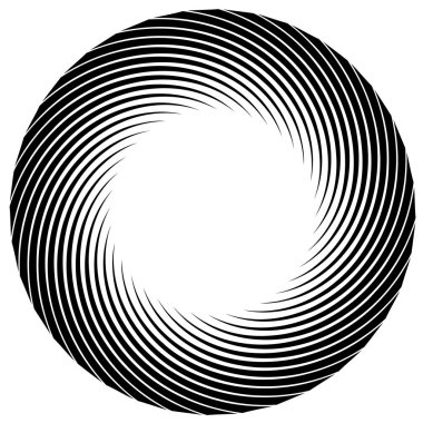 Sarmal, girdap, dönme elementi. Koklear, girdap, dikey tasarım şekli - stok vektör illüstrasyonu, klip- sanat grafikleri