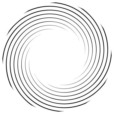 Sarmal, girdap, dönme elementi. Koklear, girdap, dikey tasarım şekli - stok vektör illüstrasyonu, klip- sanat grafikleri