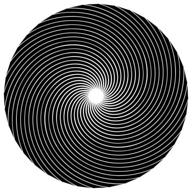 Sarmal, girdap, dönme elementi. Koklear, girdap, dikey tasarım şekli - stok vektör illüstrasyonu, klip- sanat grafikleri