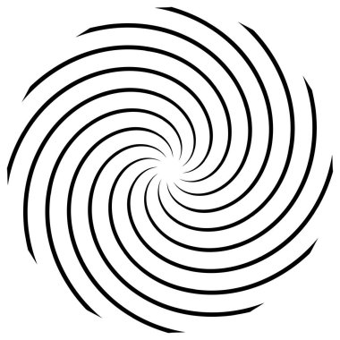 Sarmal, girdap, dönme elementi. Koklear, girdap, dikey tasarım şekli - stok vektör illüstrasyonu, klip- sanat grafikleri