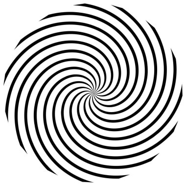 Sarmal, girdap, dönme elementi. Koklear, girdap, dikey tasarım şekli - stok vektör illüstrasyonu, klip- sanat grafikleri