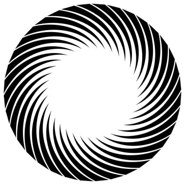 Sarmal, girdap, dönme elementi. Koklear, girdap, dikey tasarım şekli - stok vektör illüstrasyonu, klip- sanat grafikleri