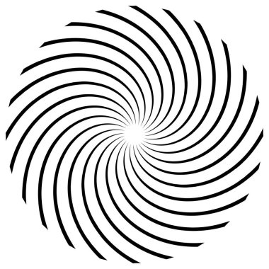 Sarmal, girdap, dönme elementi. Koklear, girdap, dikey tasarım şekli - stok vektör illüstrasyonu, klip- sanat grafikleri